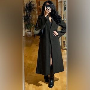 ZARA NEW MINIMALIST MANTECO WOOL COAT ZW COLLECTION
